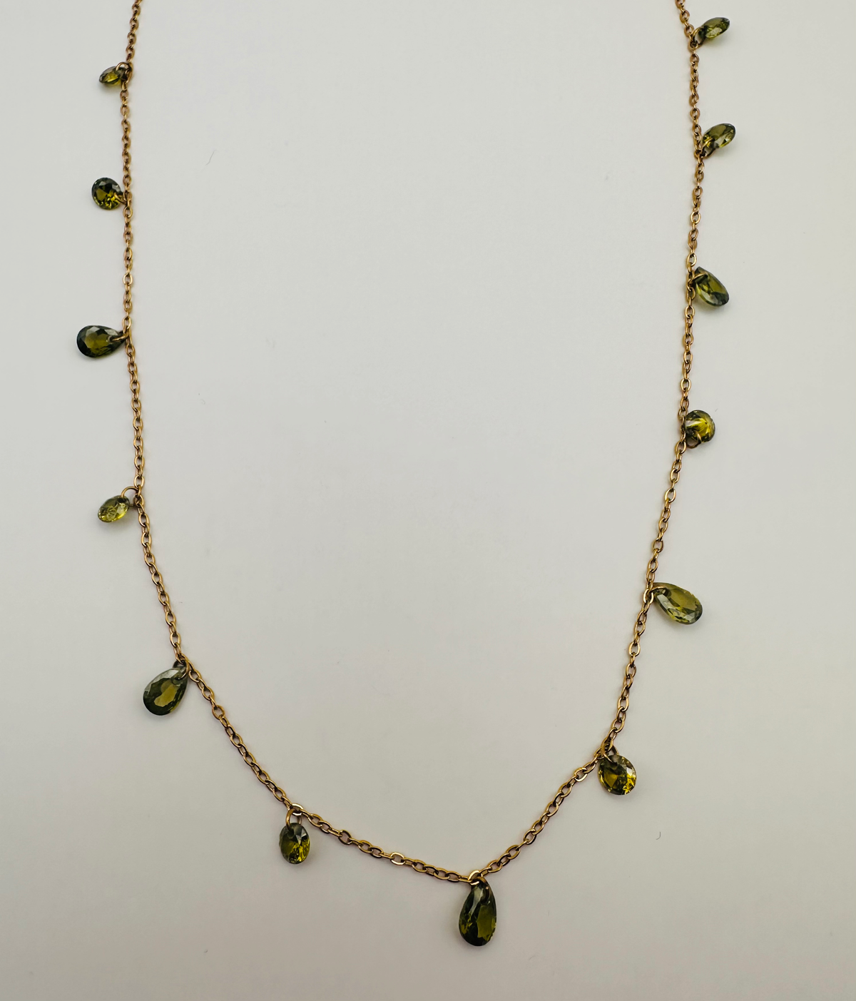 Peridot Drops necklace