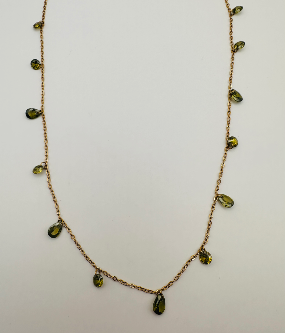 Peridot Drops necklace
