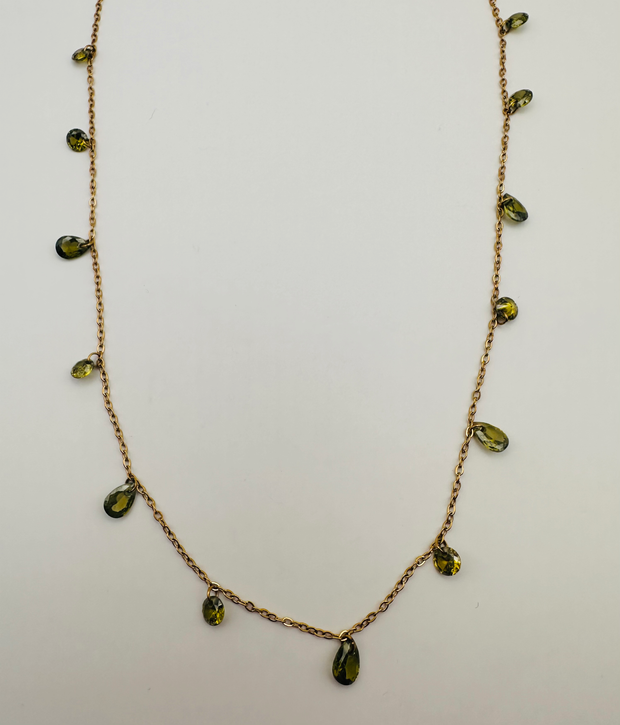 Peridot Drops necklace
