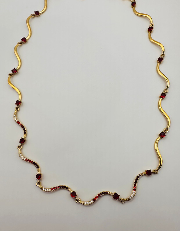 Merlot Wave necklace