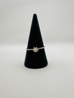 Cleo Solitaire silver ring