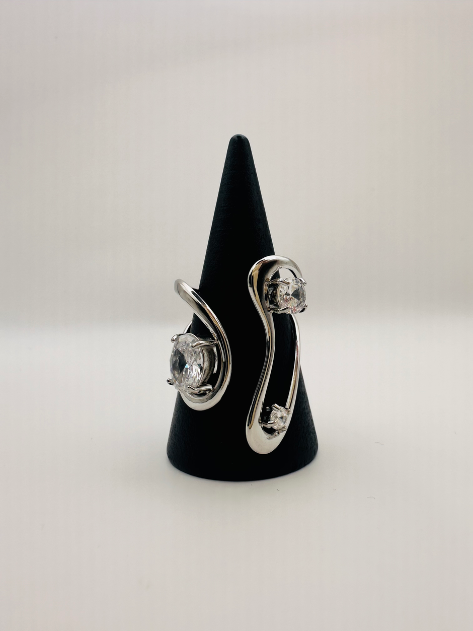 Infinity Glow Silver ring