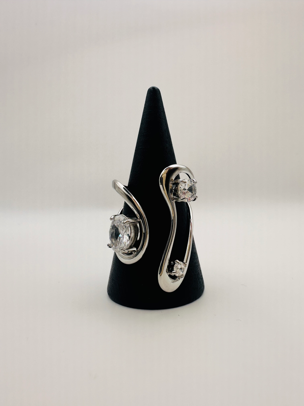 Infinity Glow Silver ring
