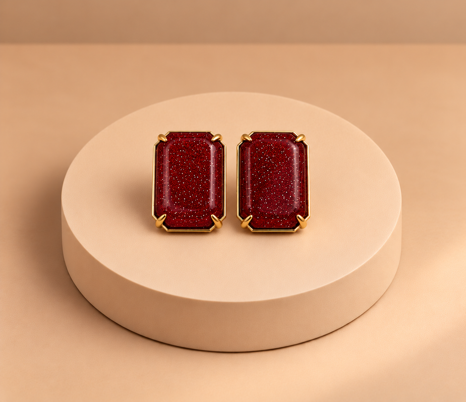 Dark Cherry earrings